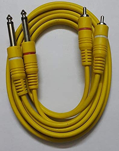 2RCA To 6.35mm 6.35 Mm Female Accessory RCA Jack Splitter Cord for